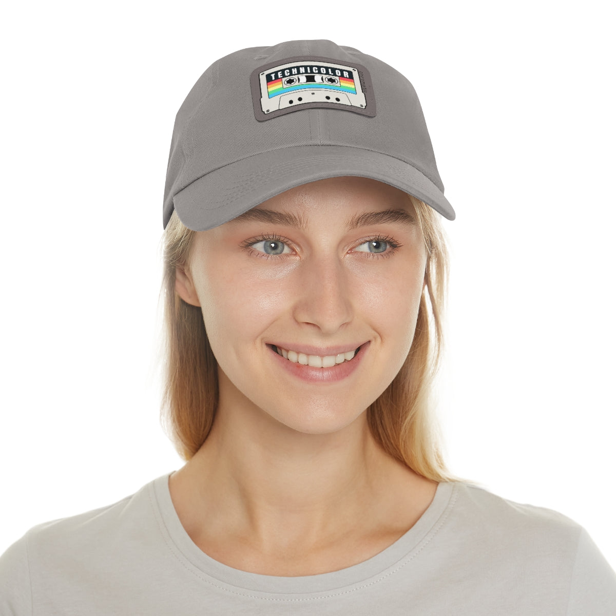 Technicolor Logo - Dad Hat with Leather Patch