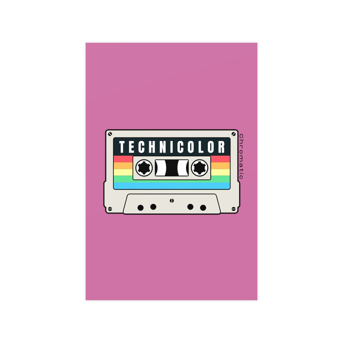 Technicolor Logo - Vertical and Horizontal Matte Posters