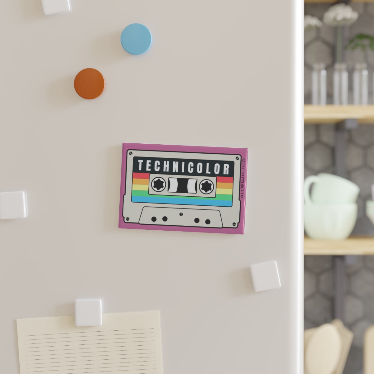 Technicolor Logo - Button Magnet, Rectangle
