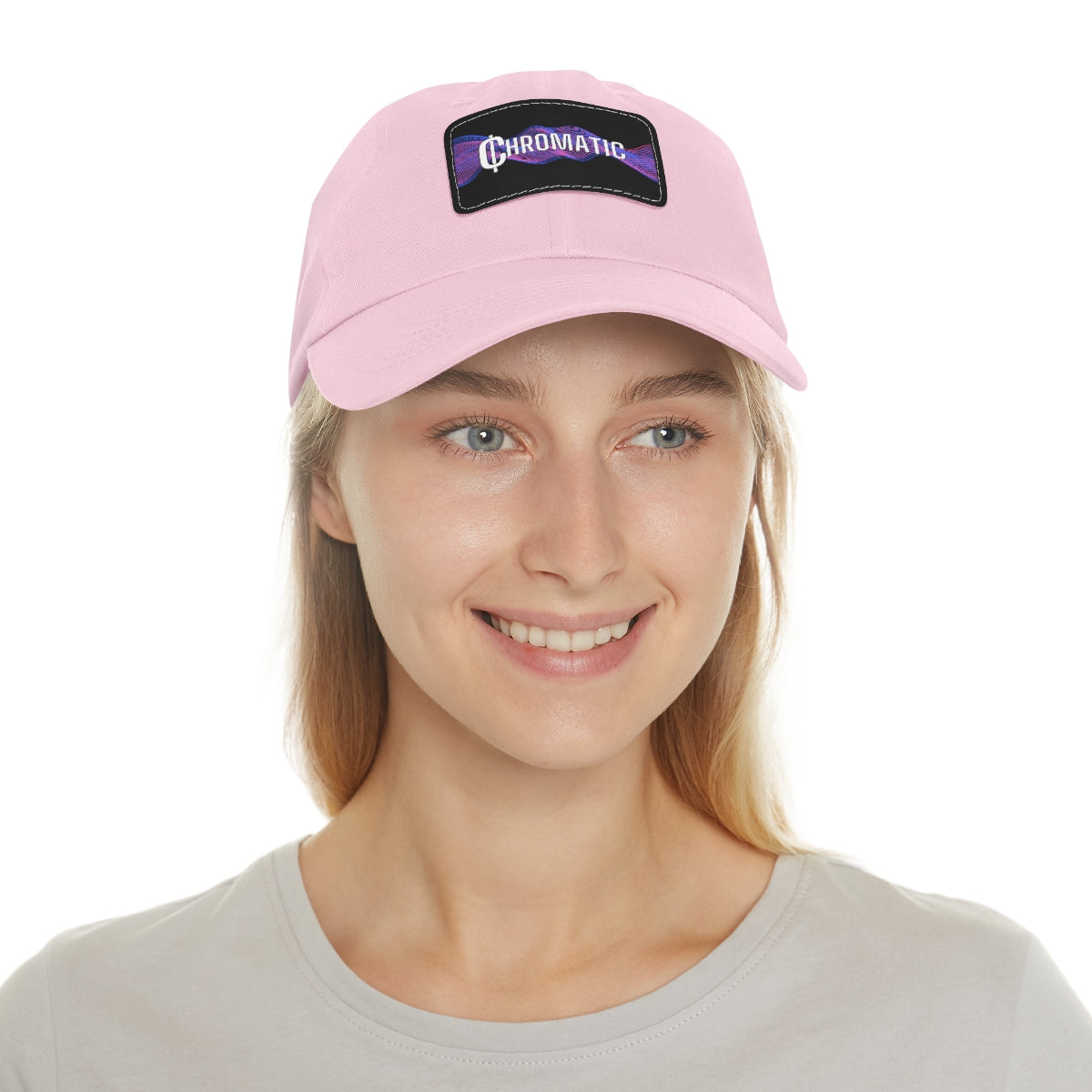 Chromatic Logo - Dad Hat with Leather Patch