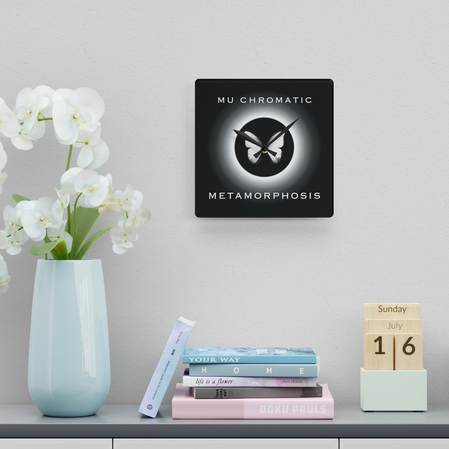 METAMORHOSIS - Acrylic Wall Clock