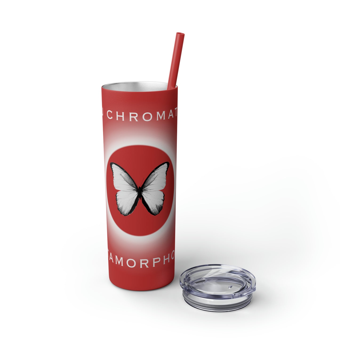 METAMORPHOSIS - Skinny Tumbler with Straw, 20oz