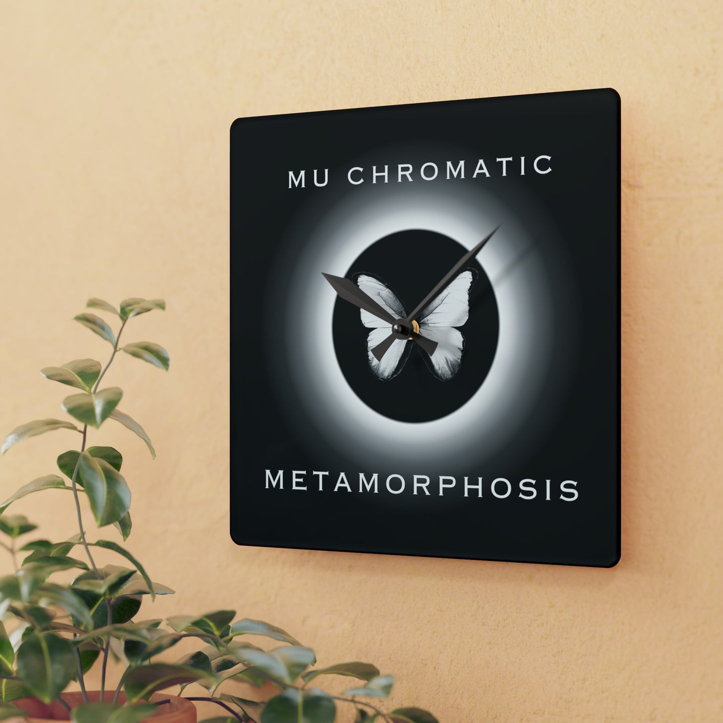 METAMORHOSIS - Acrylic Wall Clock