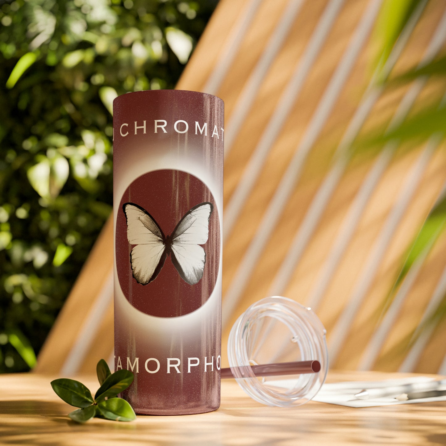 METAMORPHOSIS - Skinny Tumbler with Straw, 20oz