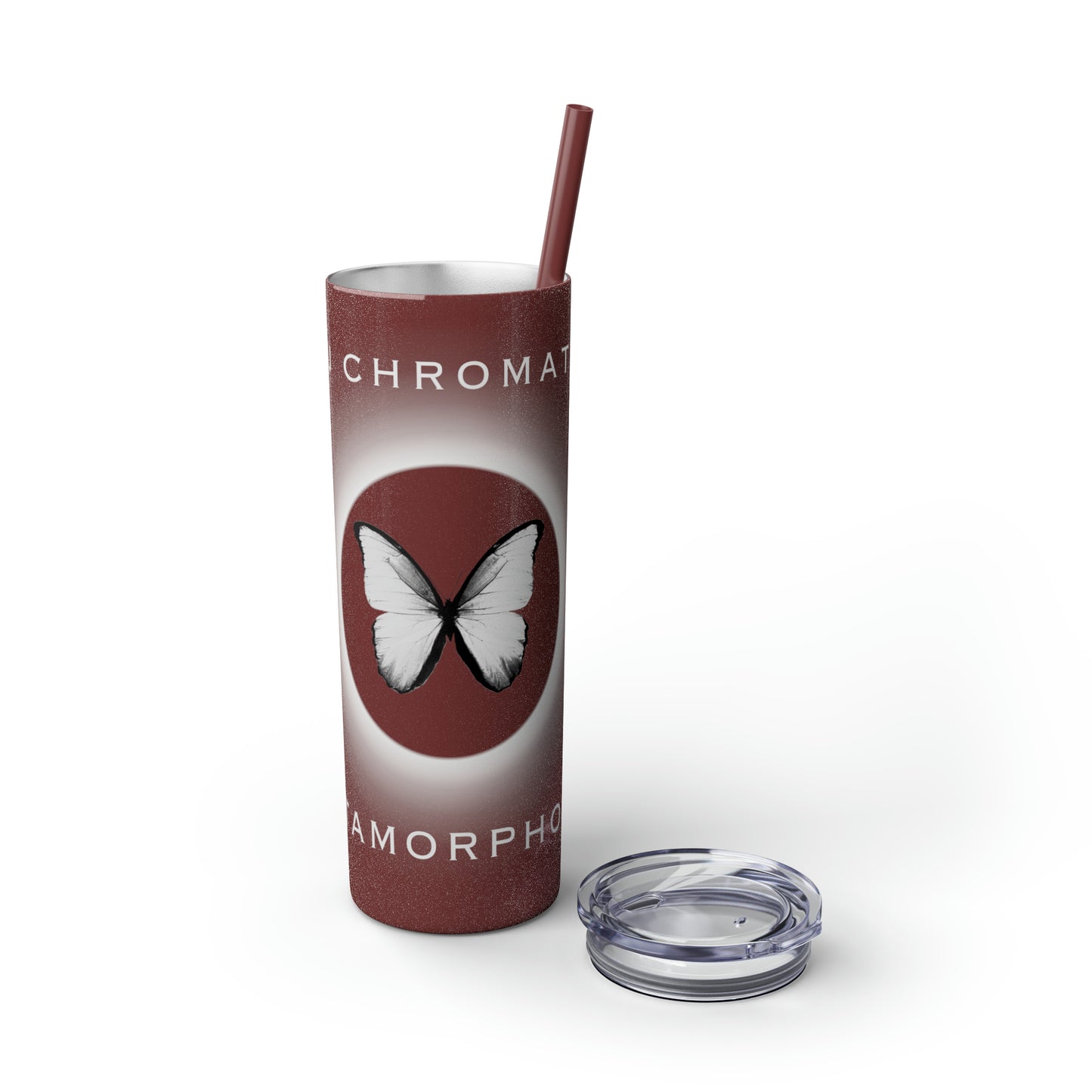 METAMORPHOSIS - Skinny Tumbler with Straw, 20oz