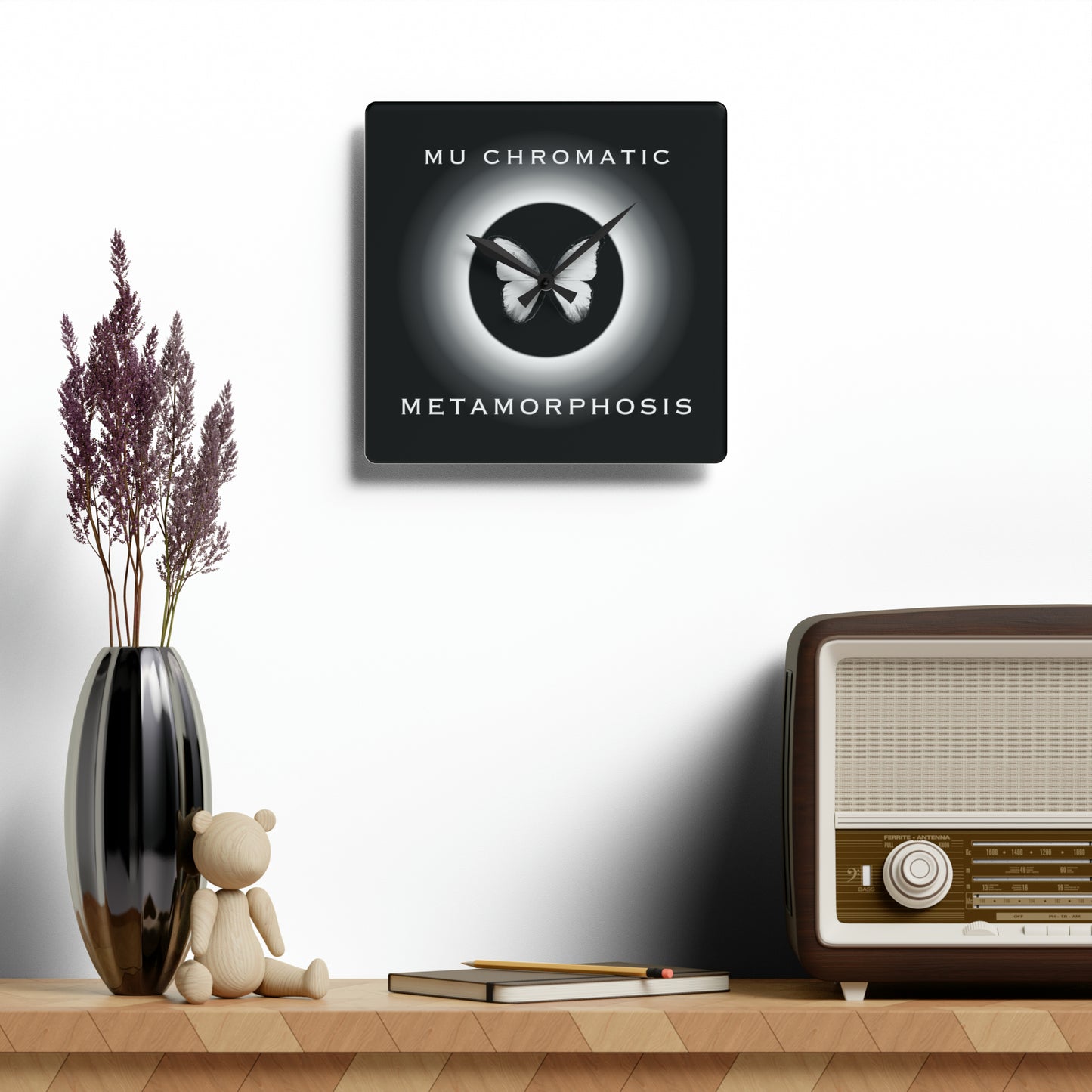 METAMORHOSIS - Acrylic Wall Clock