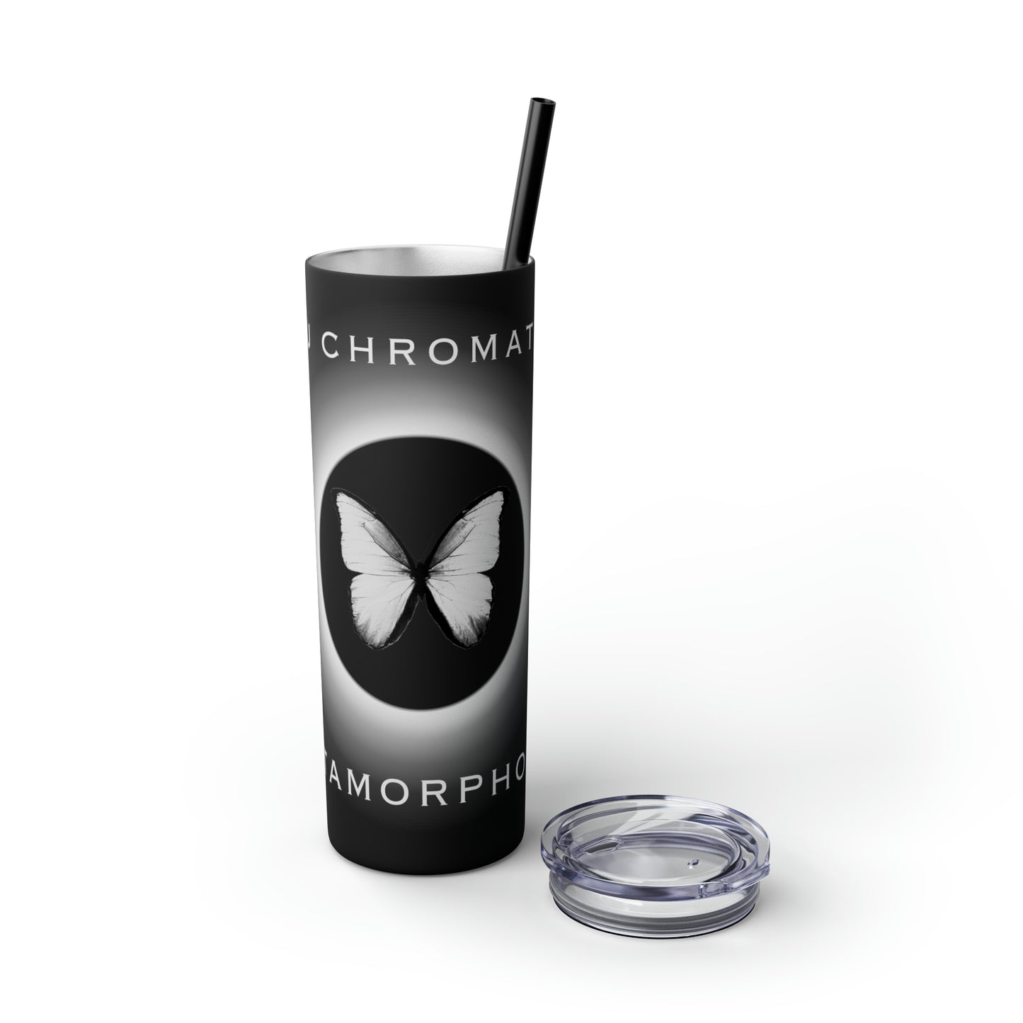 METAMORPHOSIS - Skinny Tumbler with Straw, 20oz