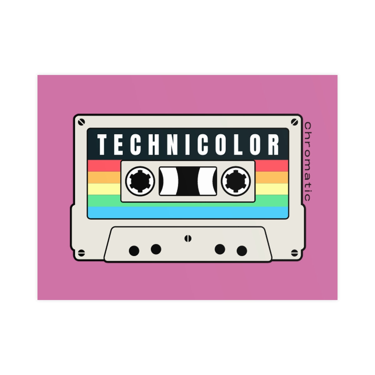 Technicolor Logo - Vertical and Horizontal Matte Posters