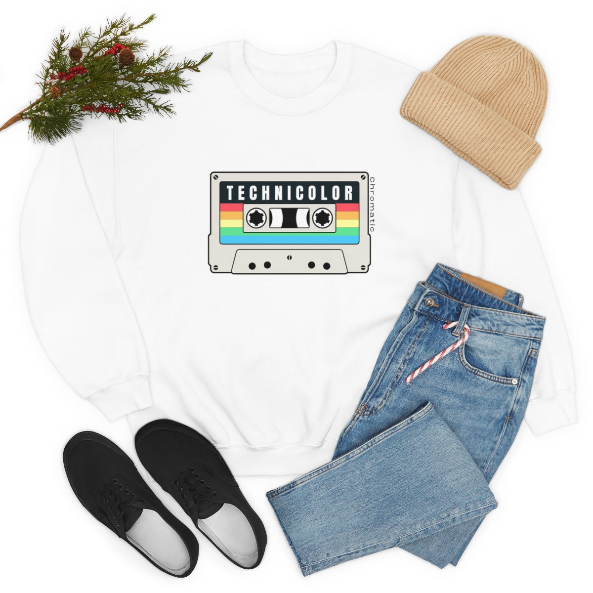 Technicolor Logo- Unisex Heavy Blend™ Crewneck Sweatshirt