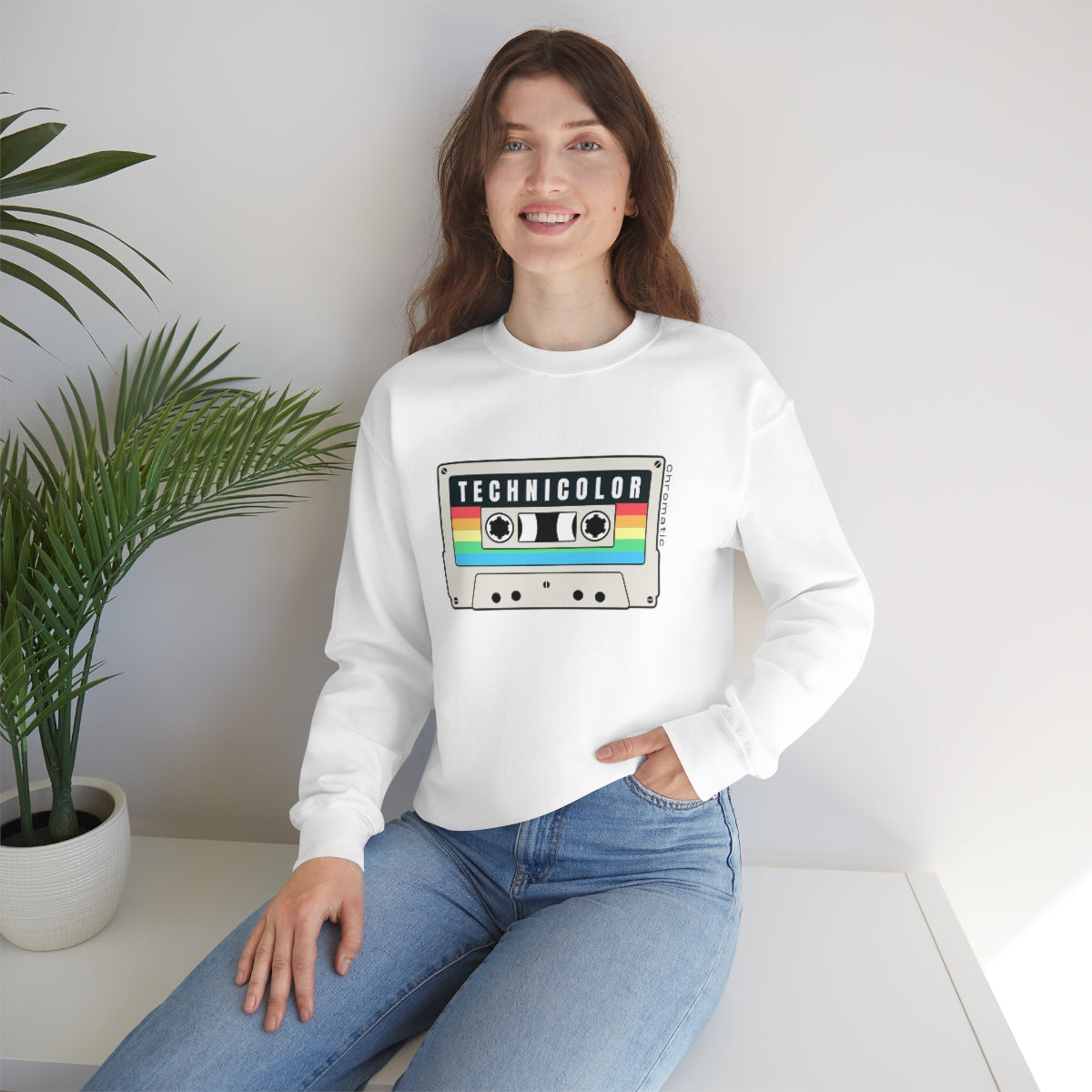 Technicolor Logo- Unisex Heavy Blend™ Crewneck Sweatshirt