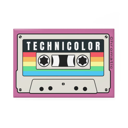 Technicolor Logo - Button Magnet, Rectangle