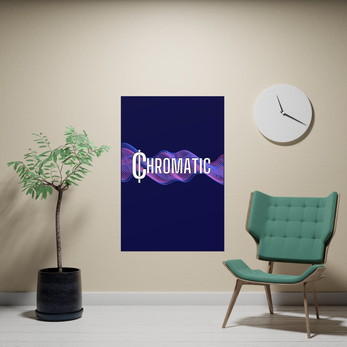 Chromatic Logo - Vertical and Horizontal Matte Posters