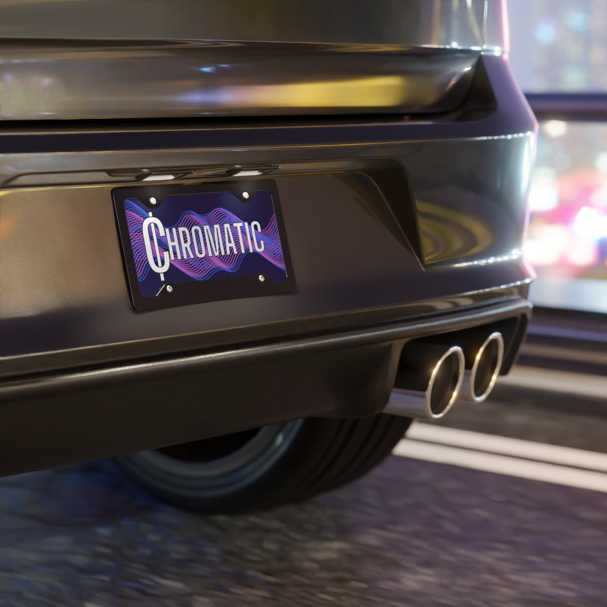 Chromatic Logo - License Plate