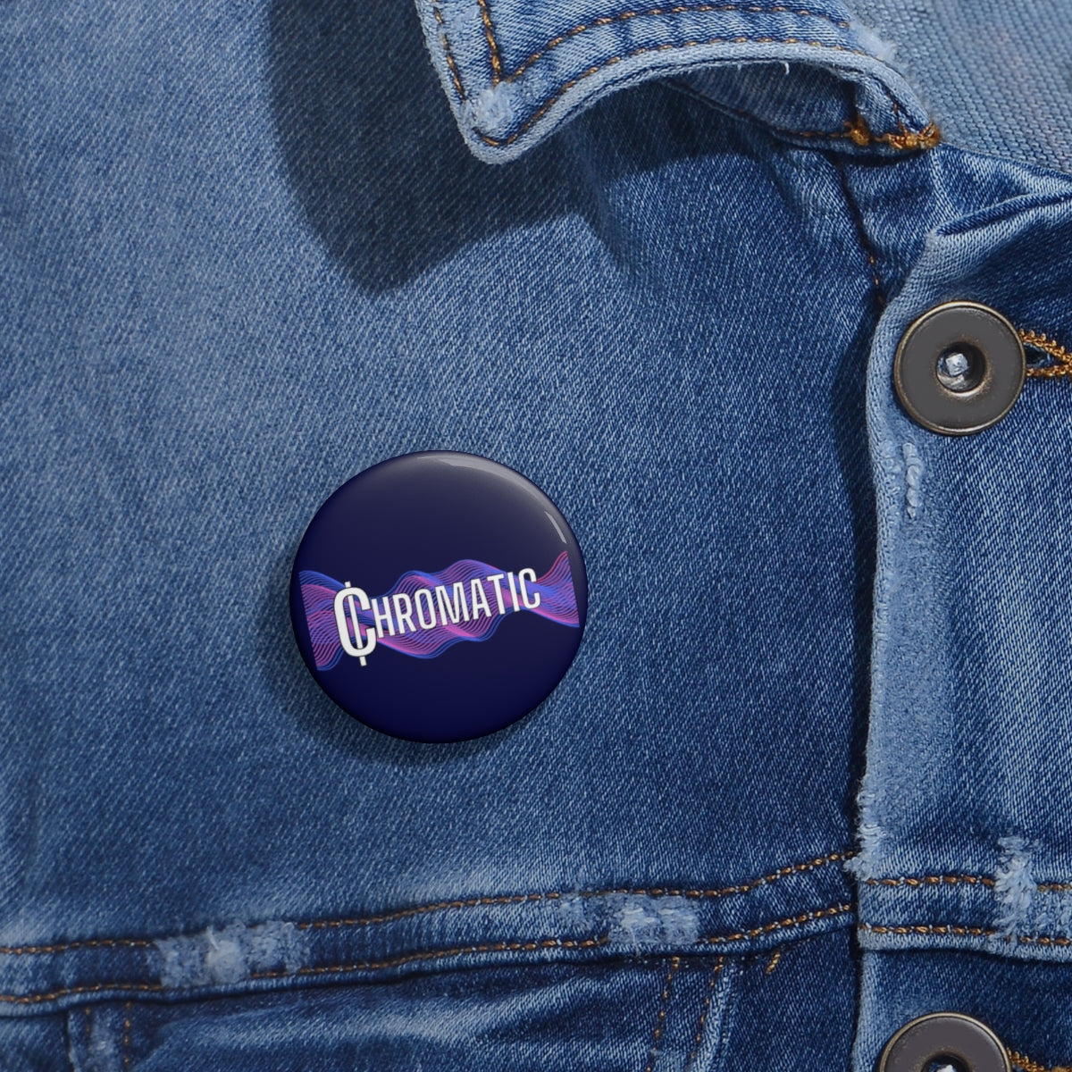 Chromatic Logo - Pin Buttons