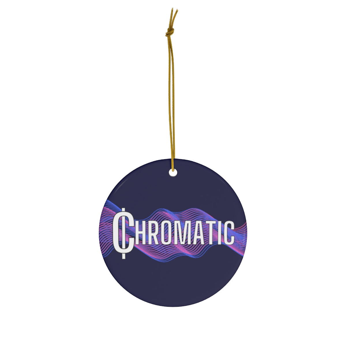 Chromatic Logo - Ceramic Ornament, 4 Shapes