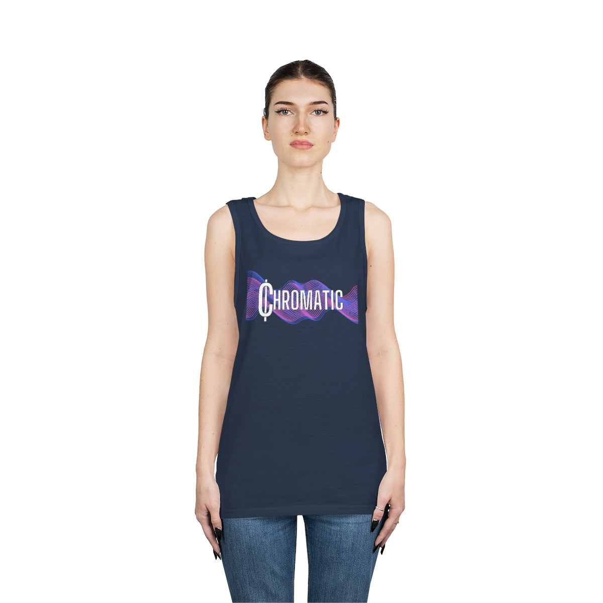 Chromatic Logo - Unisex Heavy Cotton Tank Top