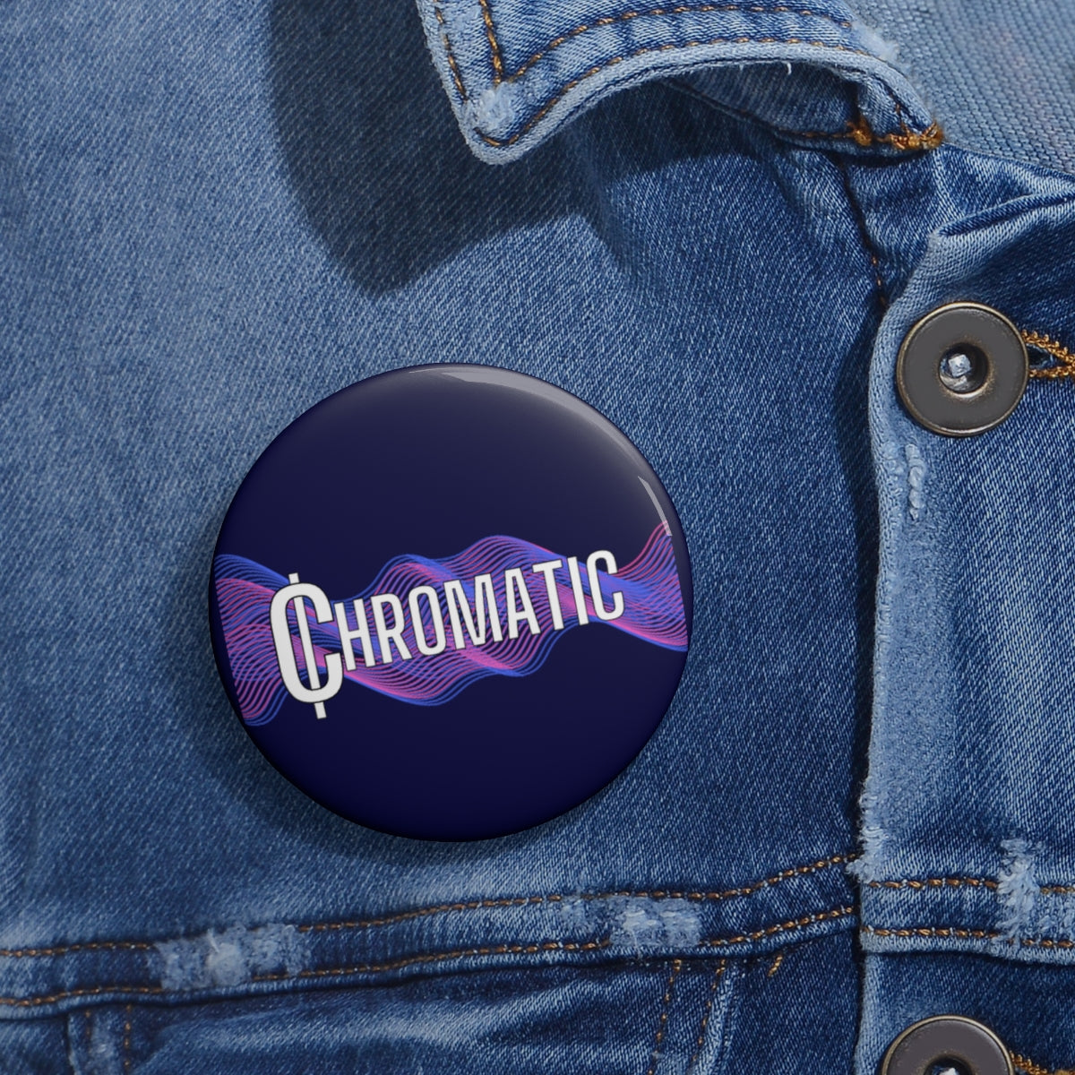 Chromatic Logo - Pin Buttons