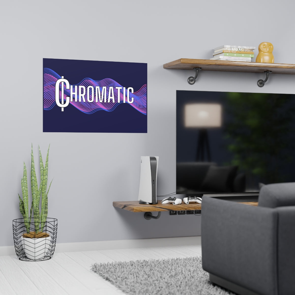 Chromatic Logo - Vertical and Horizontal Matte Posters