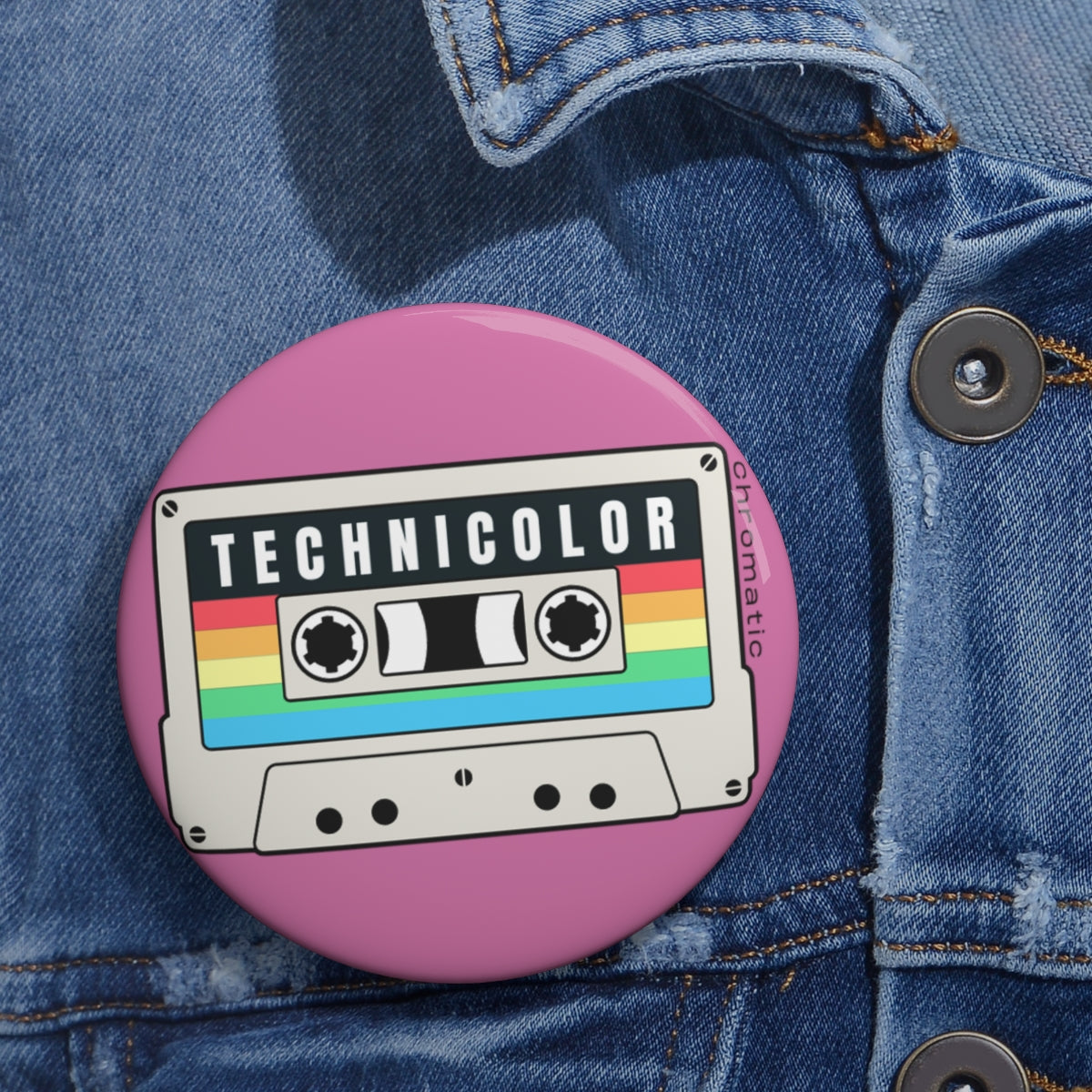 Technicolor Logo - Custom Pin Buttons