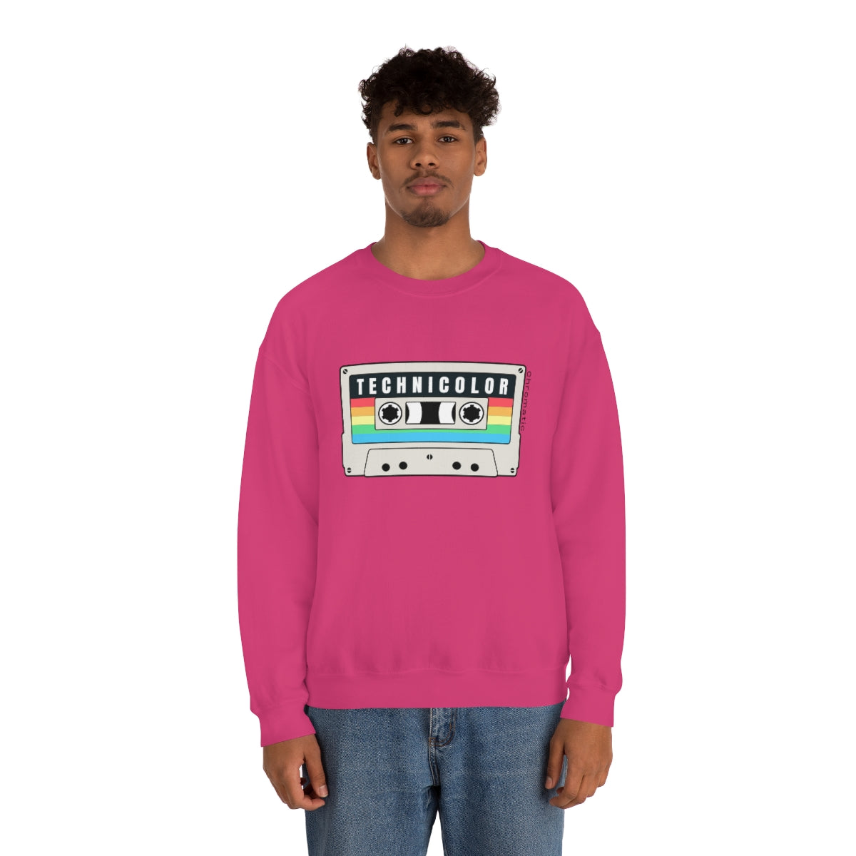 Technicolor Logo Unisex Heavy Blend Crewneck Sweatshirt