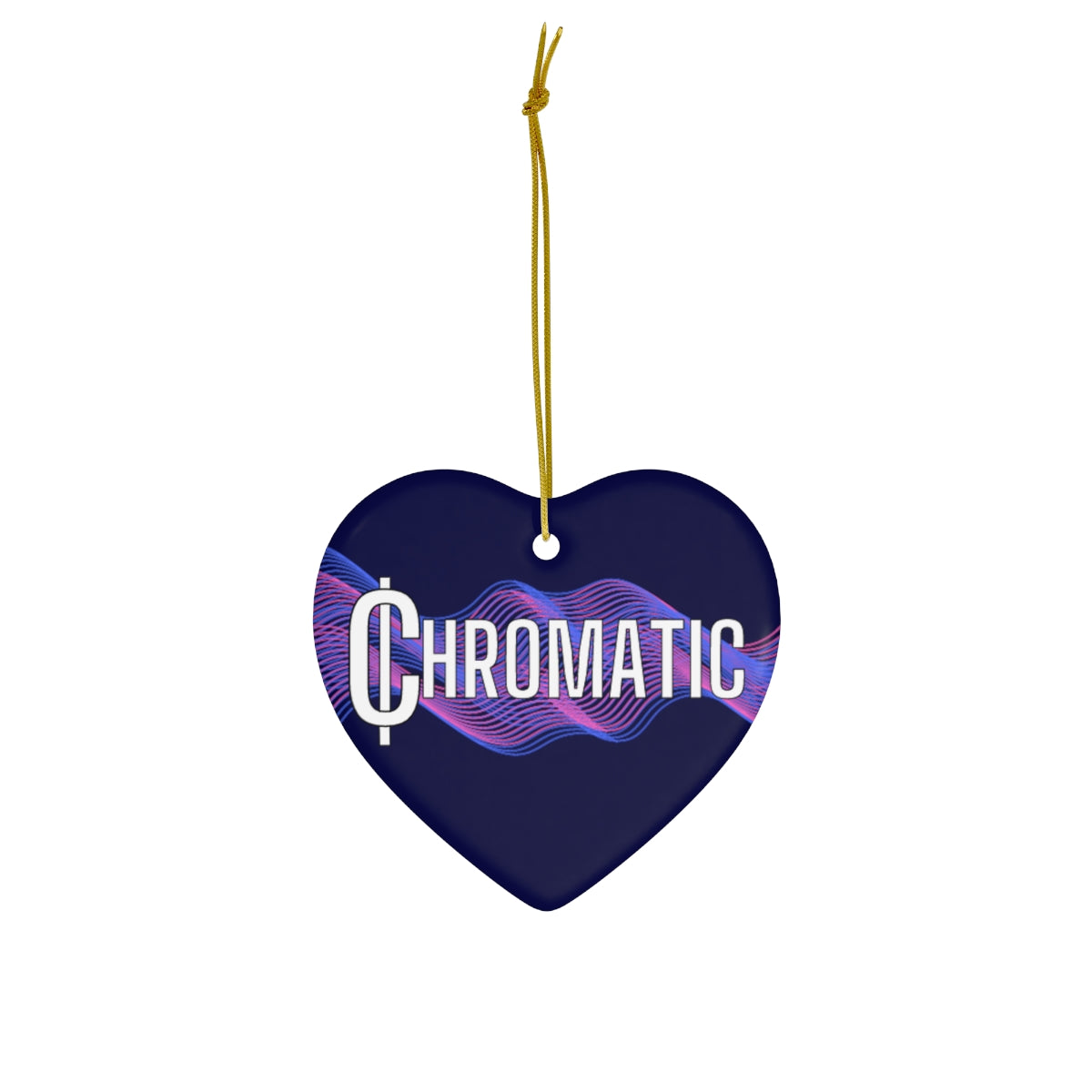 Chromatic Logo - Ceramic Ornament, 4 Shapes