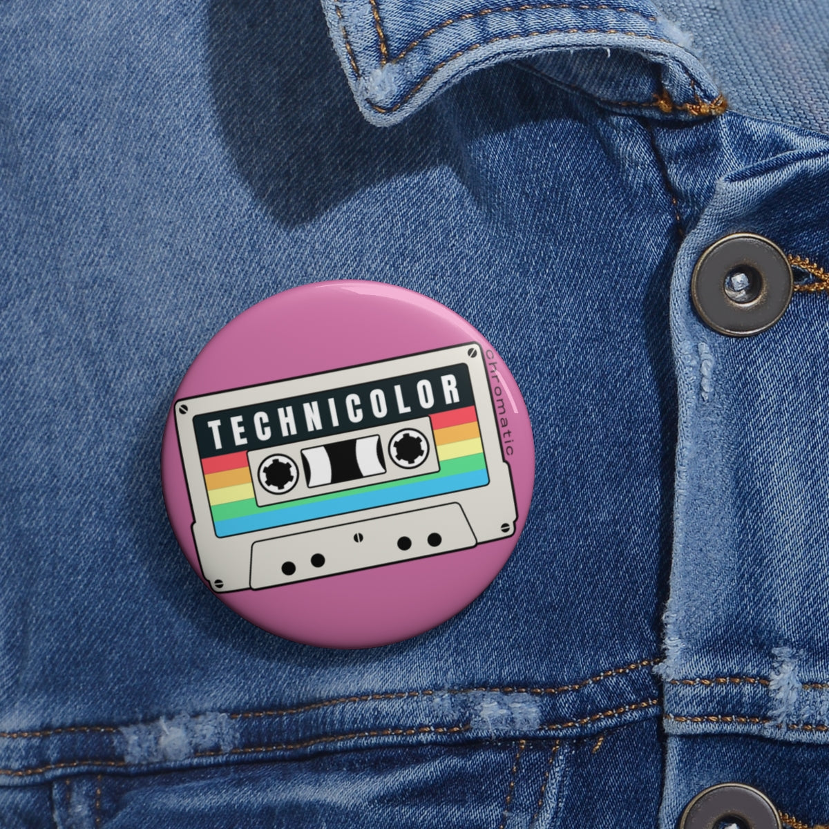 Technicolor Logo - Custom Pin Buttons