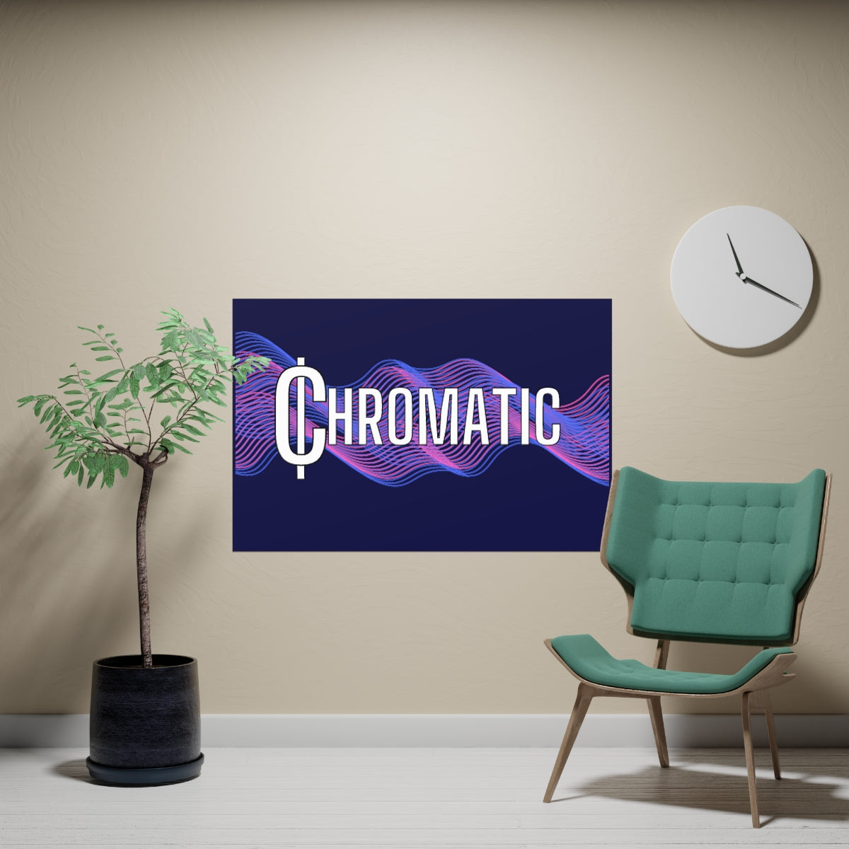 Chromatic Logo - Vertical and Horizontal Matte Posters