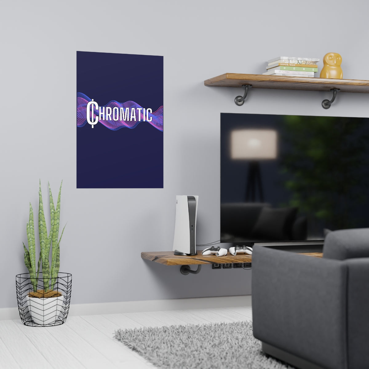 Chromatic Logo - Vertical and Horizontal Matte Posters