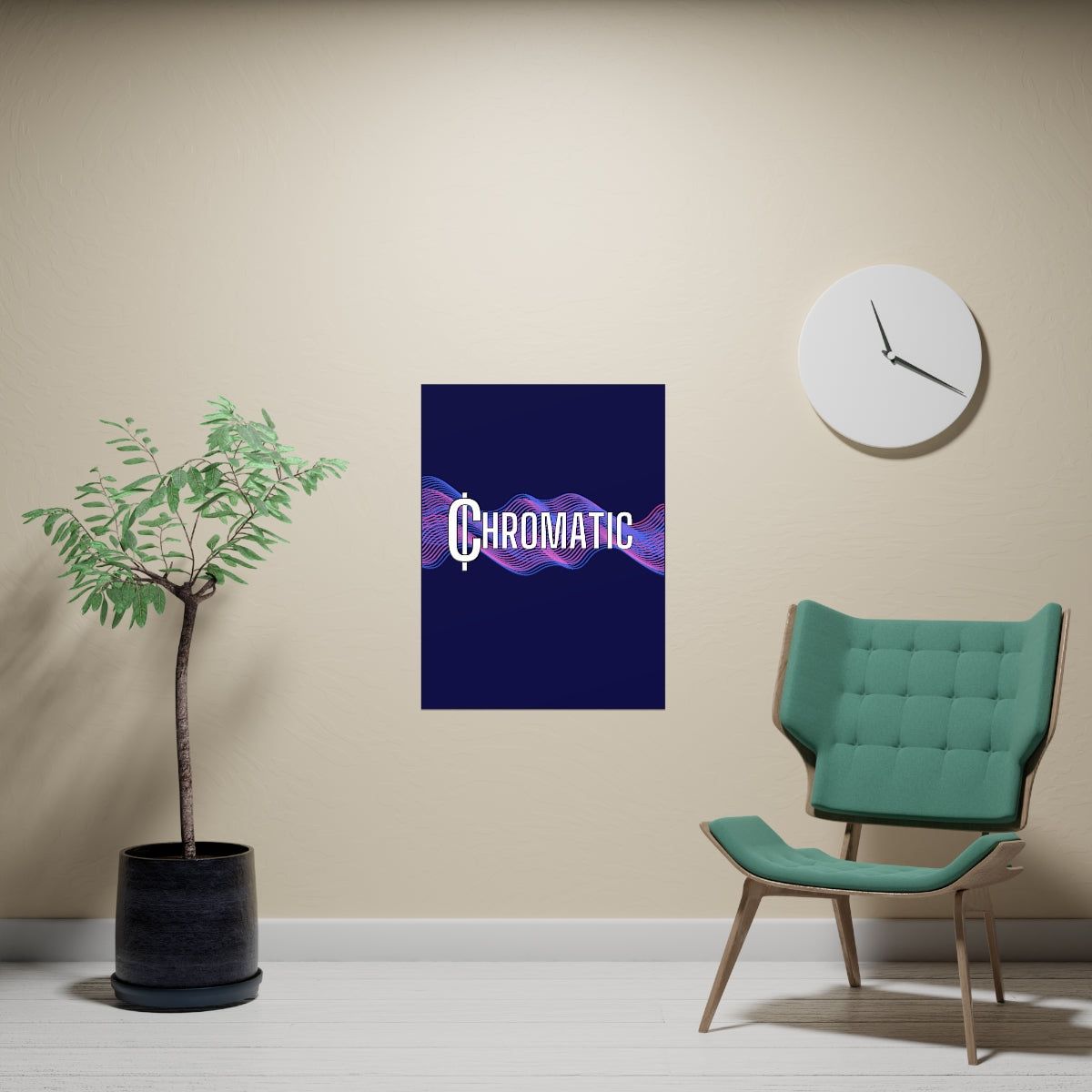 Chromatic Logo - Vertical and Horizontal Matte Posters