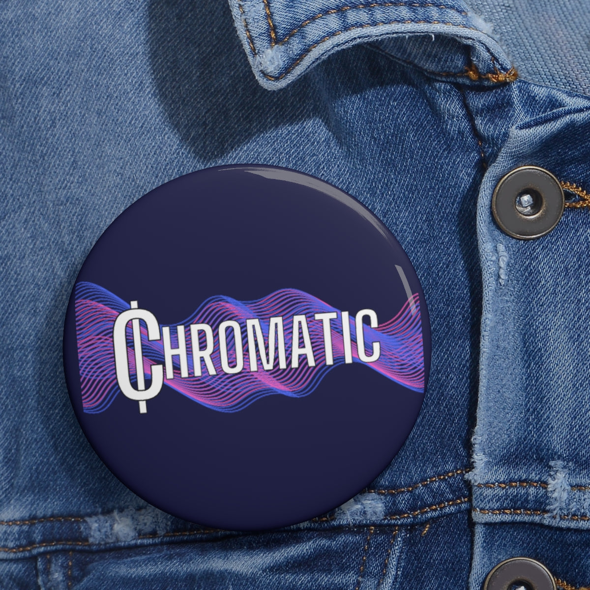 Chromatic Logo - Pin Buttons