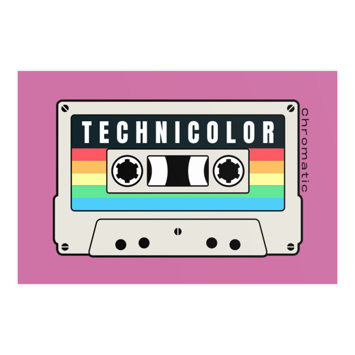 Technicolor Logo - Vertical and Horizontal Matte Posters