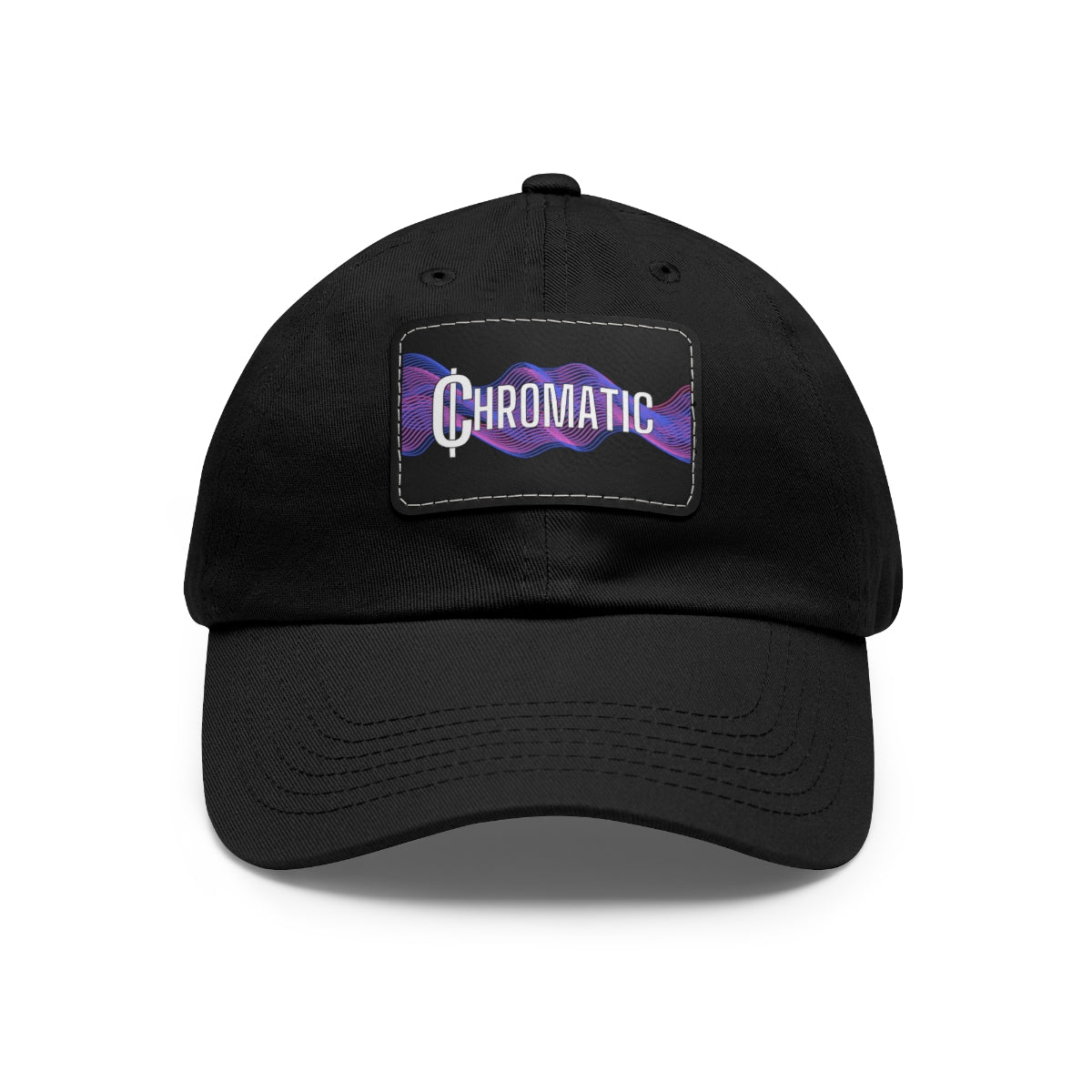 Chromatic Logo - Dad Hat with Leather Patch